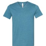 Unisex Heather CVC V-Neck Tee