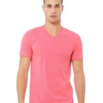 Unisex Heather CVC V-Neck Tee