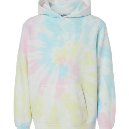 Youth Midweight Tie-Dyed Hooded Sweatshirt