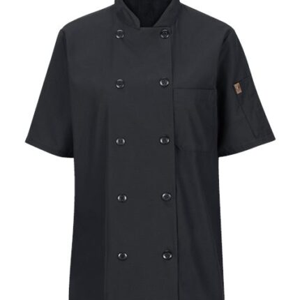 Women's Mimix™ Short Sleeve Chef Coat with OilBlok