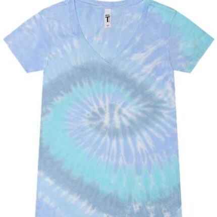 Women's Tie-Dyed V-Neck T-Shirt