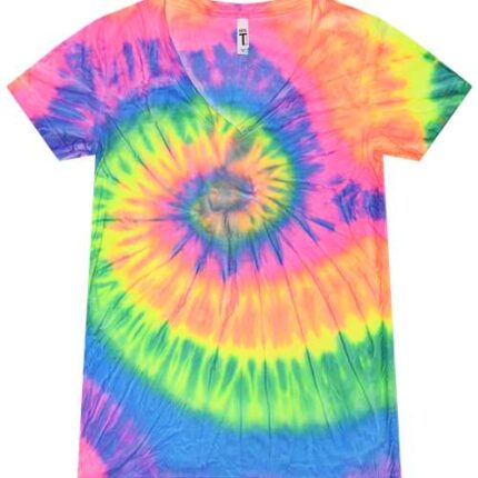 Women's Tie-Dyed V-Neck T-Shirt