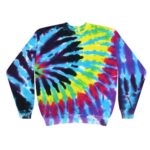 Unisex Tie-Dyed Fleece Crewneck Sweatshirt
