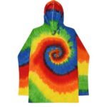 Unisex Tie-Dyed Hooded Long Sleeve T-Shirt
