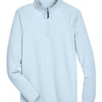 Men's CrownLux Performance® Clubhouse Micro-Stripe Quarter-Zip Pullover