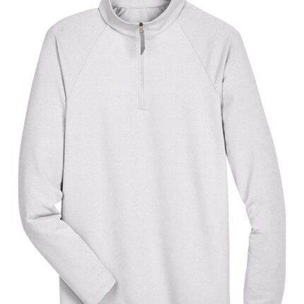 Men's CrownLux Performance® Clubhouse Micro-Stripe Quarter-Zip Pullover