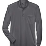 Men's Pinnacle Performance Long Sleeve Piqué Polo with Pocket