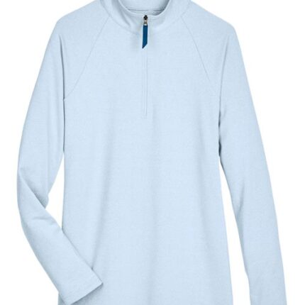 Women's CrownLux Performance® Clubhouse Micro-Stripe Quarter-Zip Pullover