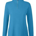 Women's Fusion ChromaSoft™ Pique Quarter-Zip Pullover
