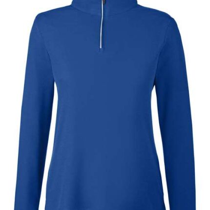 Women's Fusion ChromaSoft™ Pique Quarter-Zip Pullover