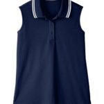 Women's CrownLux Performance® Plaited Tipped Sleeveless Polo