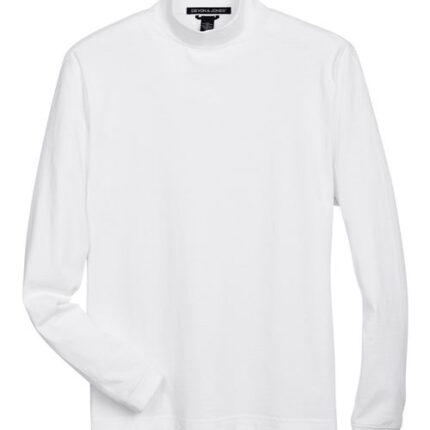 Unisex Sueded Jersey Mock Neck T-Shirt