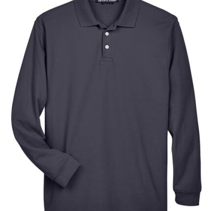 Men's Pima Piqué Long Sleeve Polo