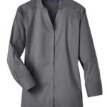 Women's Crown Collection® Stretch Broadcloth Three-Quarter Sleeve Blouse