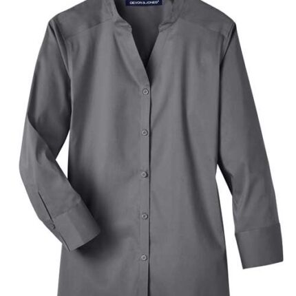 Women's Crown Collection® Stretch Broadcloth Three-Quarter Sleeve Blouse