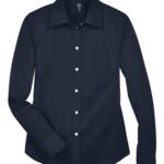 Women's Crown Collection® Solid Stretch Twill Woven Dress Shirt