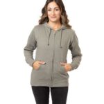 Women's Heathered Full-Zip Hooded Sweatshirt