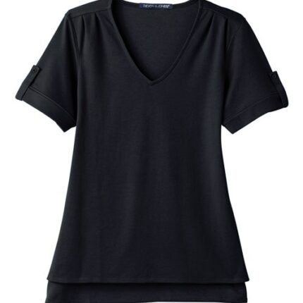 Women's CrownLux Performance® Plaited Rolled Sleeve Shirt