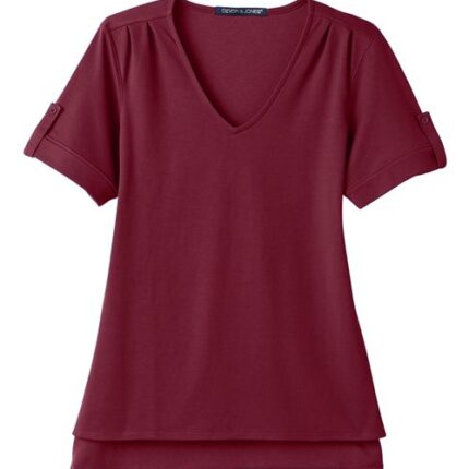 Women's CrownLux Performance® Plaited Rolled Sleeve Shirt