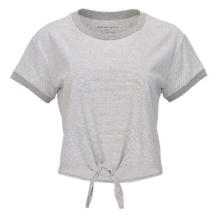 Women's Striped Tie Front T-Shirt