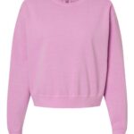 Women's Garment-Dyed Mid-Length Crewneck Sweatshirt