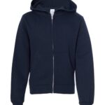 Youth Midweight Full-Zip Hooded Sweatshirt