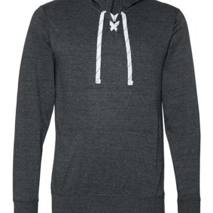 Unisex Jersey Sport Lace Hooded Pullover