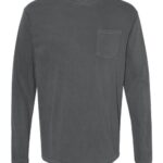 Unisex Garment-Dyed Heavyweight Long Sleeve Pocket T-Shirt