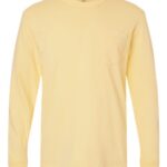 Unisex Garment-Dyed Heavyweight Long Sleeve Pocket T-Shirt