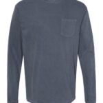 Unisex Garment-Dyed Heavyweight Long Sleeve Pocket T-Shirt