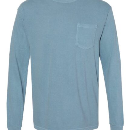 Unisex Garment-Dyed Heavyweight Long Sleeve Pocket T-Shirt