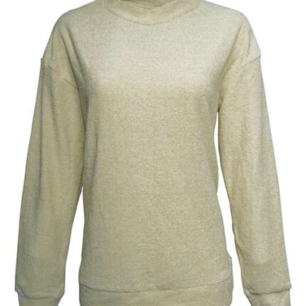 Women's Weekend Terry Mock Neck Pullover