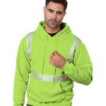 Unisex USA-Made High Visibility Hooded Sweatshirt