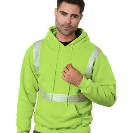 Unisex USA-Made High Visibility Hooded Sweatshirt
