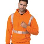 Unisex USA-Made High Visibility Hooded Sweatshirt