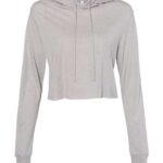 Women’s Triblend Crop Long Sleeve Hoodie Tee