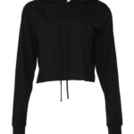 Women’s Triblend Crop Long Sleeve Hoodie Tee