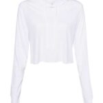 Women’s Triblend Crop Long Sleeve Hoodie Tee