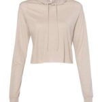 Women’s Triblend Crop Long Sleeve Hoodie Tee