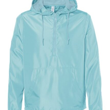 Unisex Lightweight Quarter-Zip Windbreaker Pullover Jacket