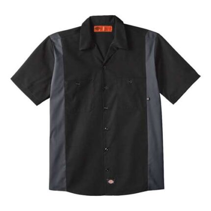 Men's Tall Industrial Colorblocked Short Sleeve Shirt