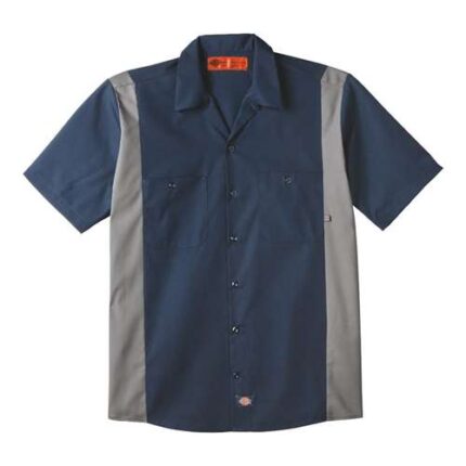 Men's Tall Industrial Colorblocked Short Sleeve Shirt