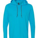 Unisex Softstyle® Lightweight Hooded Long Sleeve T-Shirt