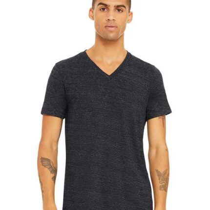 Unisex Textured Jersey V-Neck Tee