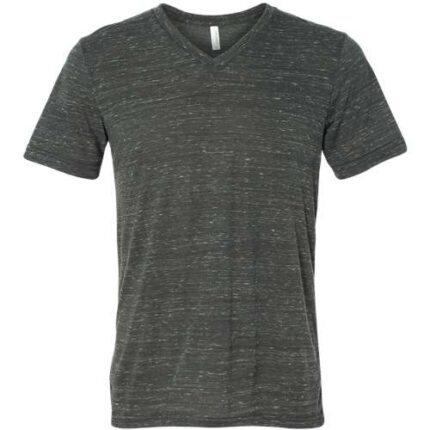 Unisex Textured Jersey V-Neck Tee