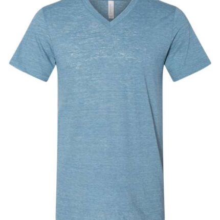 Unisex Textured Jersey V-Neck Tee