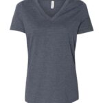 Women's Relaxed Heather CVC V-Neck Tee
