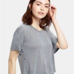 Women's Boxy Open Neck Tee