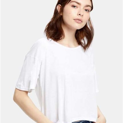 Women's Boxy Open Neck Tee