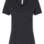 Women's Relaxed Heather CVC V-Neck Tee